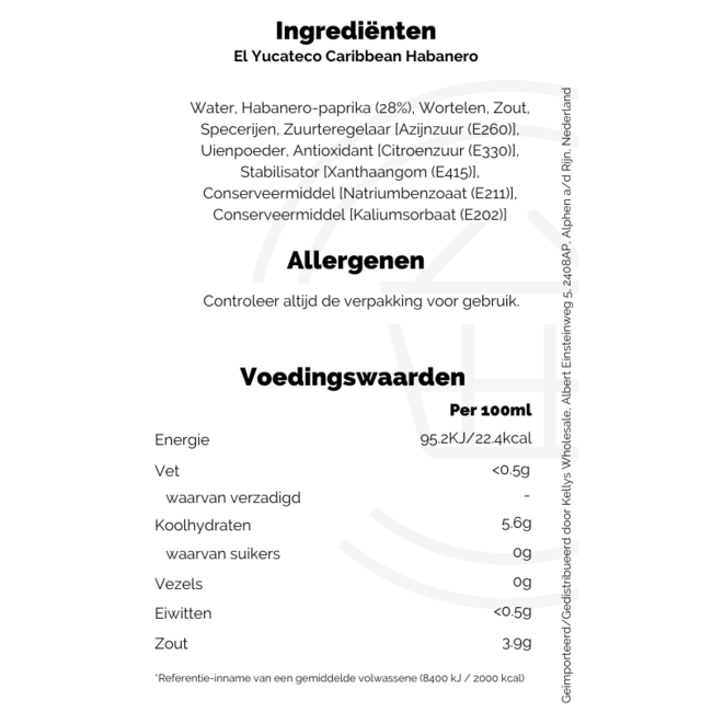 El Yucateco Caribbean Habanero Salsa Picante 120ml