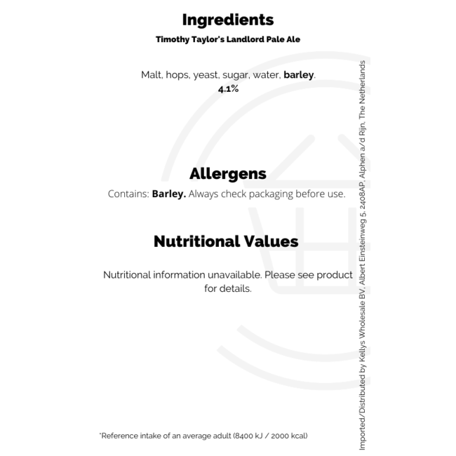 Timothy Taylor's Landlord Pale Ale 500ml