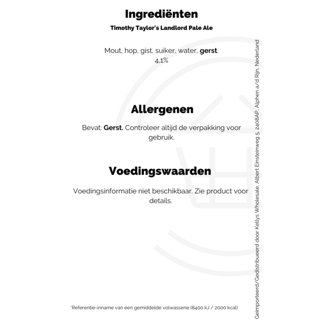 Timothy Taylor's Landlord Pale Ale 500ml