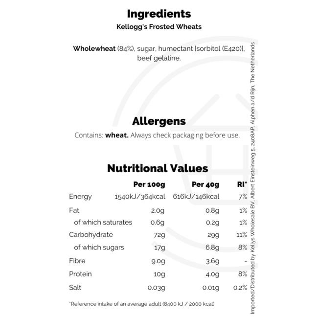Kellogg's Frosted Wheats 500g