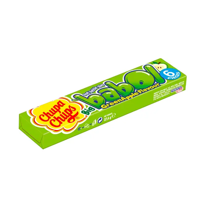 Chupa Chups Big Babol Gum Green Apple 28g