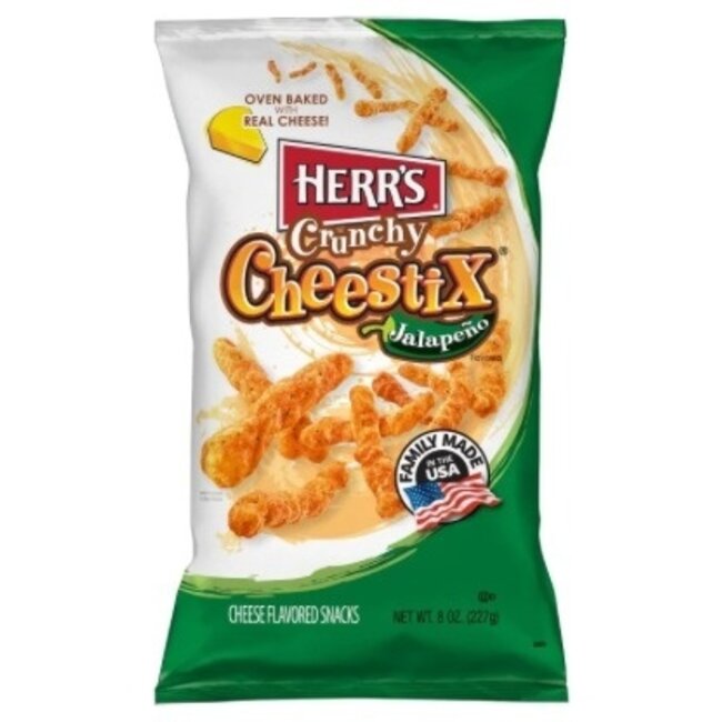 Herr's Crunchy Jalapeno Cheestix 227g