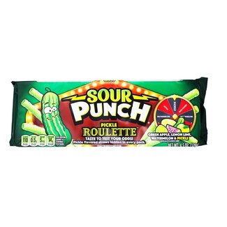 Sour Punch Sour Punch King Size Tray Pickle Roulette 127g