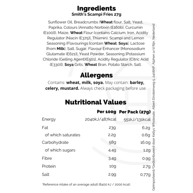 Smiths Scampi Fries 27g