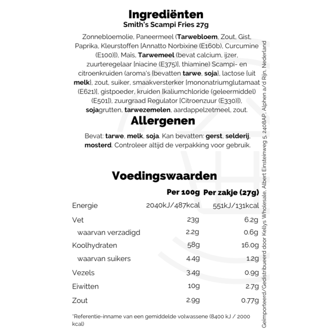 Smiths Scampi Fries 27g