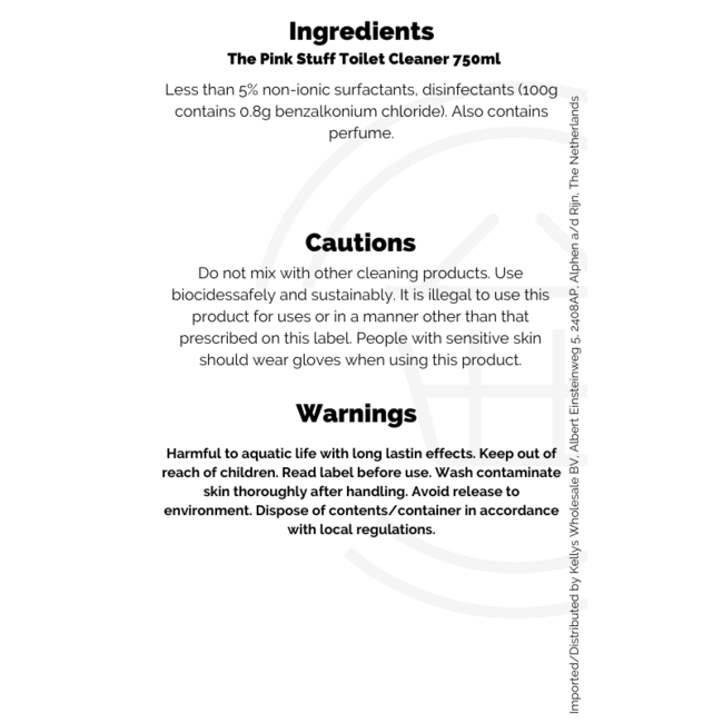 The Pink Stuff Toilet Cleaner 750ml