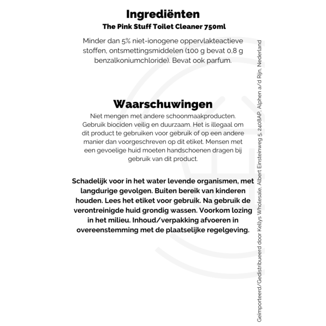 The Pink Stuff Toilet Cleaner 750ml