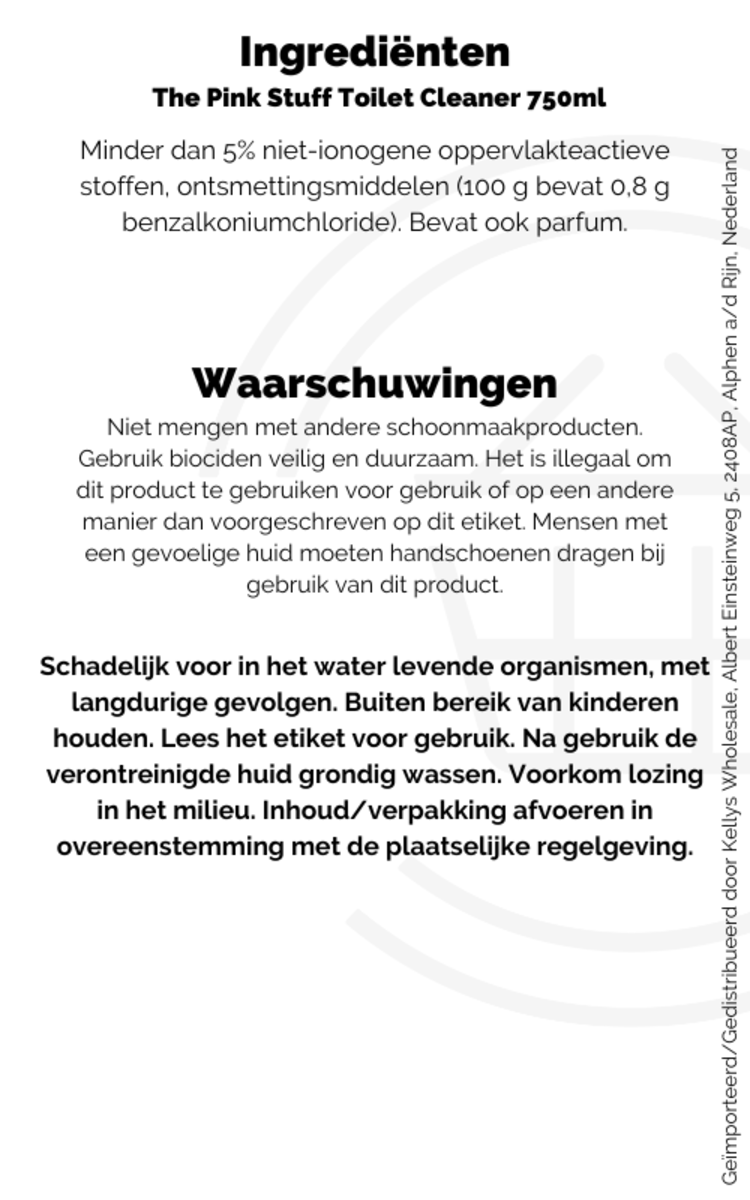 The Pink Stuff Toilet Cleaner 750ml Kellys Expat Shopping