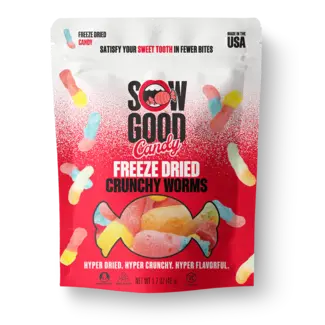Sow Good Freeze Dried Crunchy Worms 48 gr