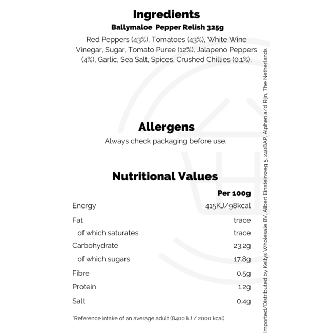 Ballymaloe Pepper Relish 325g