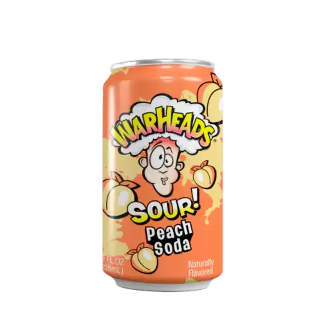 Warheads Peach Sour Soda 330ml