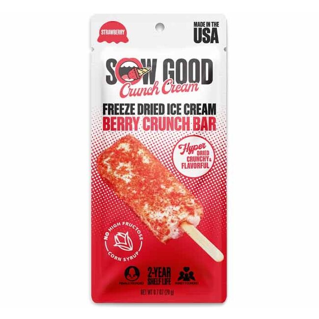 Sow Good Freeze Dried Ice Cream Berry Crunch Bar 20gr