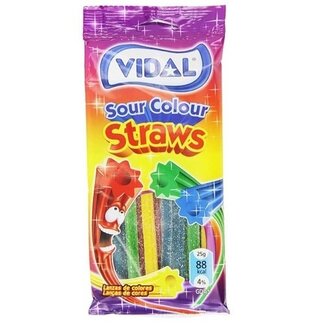 Vidal Vidal Sour Colour Straws 100g