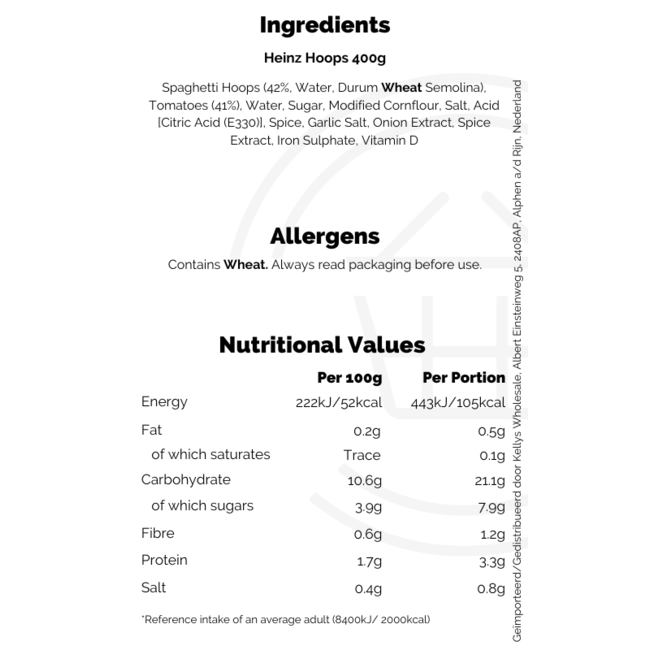 Heinz Hoops 400g