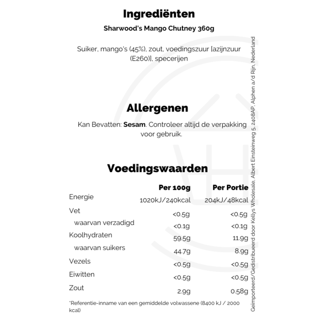 Sharwood's Mango Chutney 360g