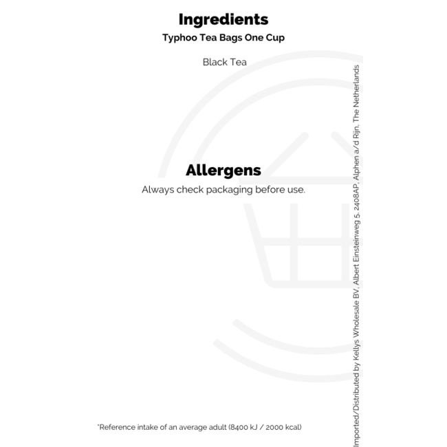 Typhoo Tea Bags One Cup 100s