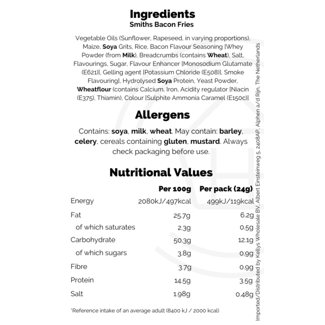 Smiths Bacon Fries 25g