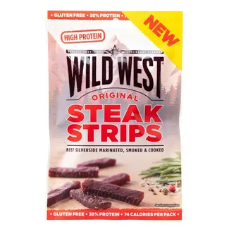 Wild West Wild West Original Steak Strips 25g THT: 15-05-2026