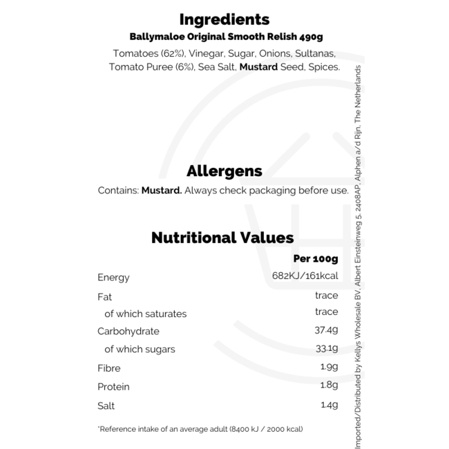 Ballymaloe Original Relish 490g