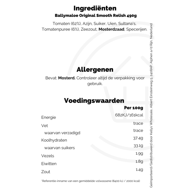 Ballymaloe Original Relish 490g
