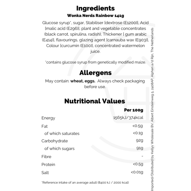 Nerds Fruits Theatre 141g