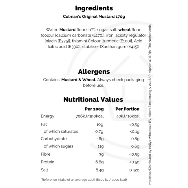 Colman's Mustard 170g