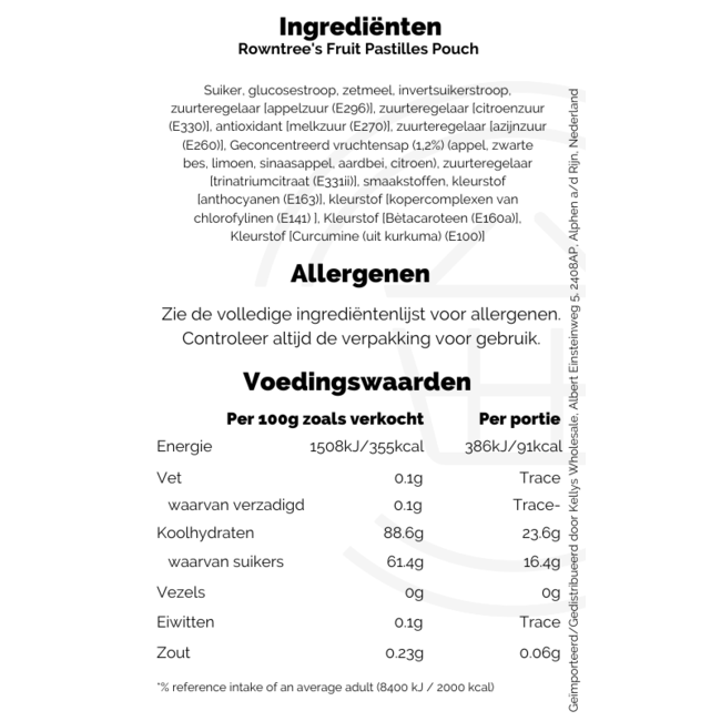 Rowntrees Fruit Pastilles Pouch 143g