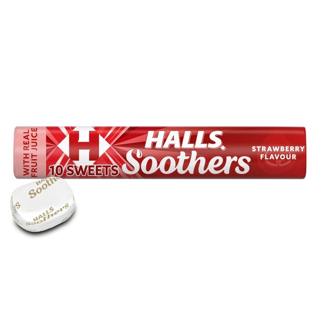 Halls Soothers Strawberry 45g