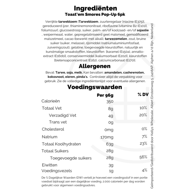 Toast'em Pop-Ups S'mores  288g