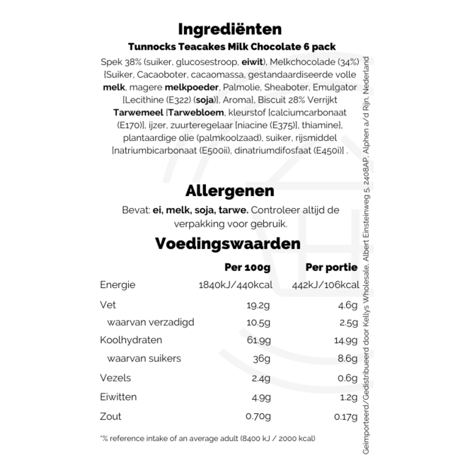 Tunnocks Teacakes Milk Chocolate 6 pack