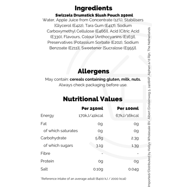 Drumstick Slush Pouch 250ml