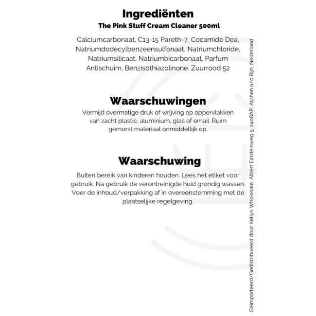 The Pink Stuff Cream Cleaner 500ml