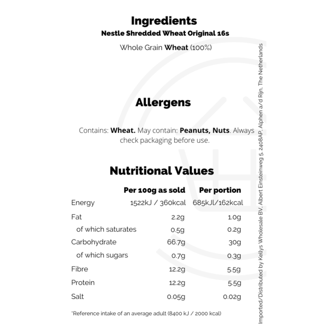 Nestle Shredded Wheat Original 16s