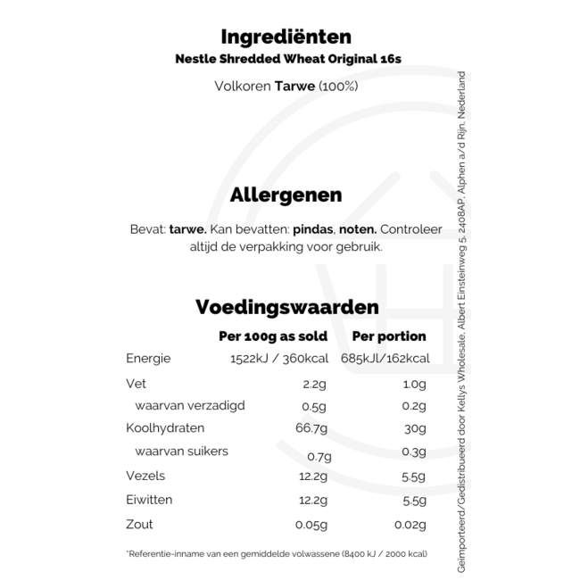 Nestle Shredded Wheat Original 16s