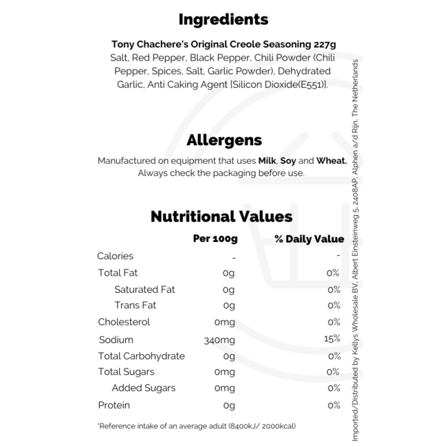 Tony Chachere's Original Creole Seasoning 227g