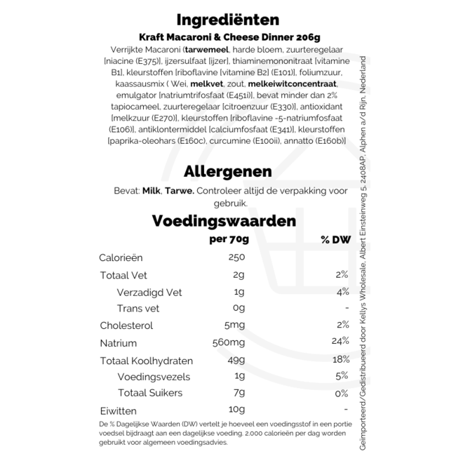 Kraft Mac & Cheese 4 x 206g