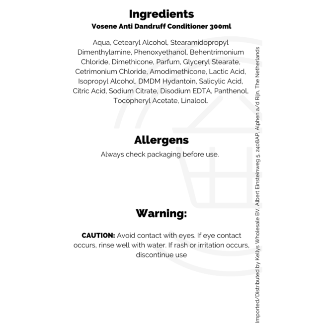 Vosene Anti Dandruff Conditioner 300ml