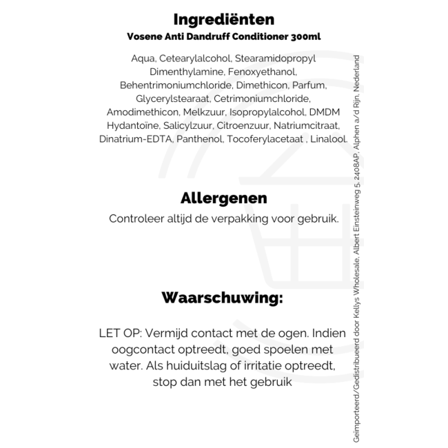 Vosene Anti Dandruff Conditioner 300ml