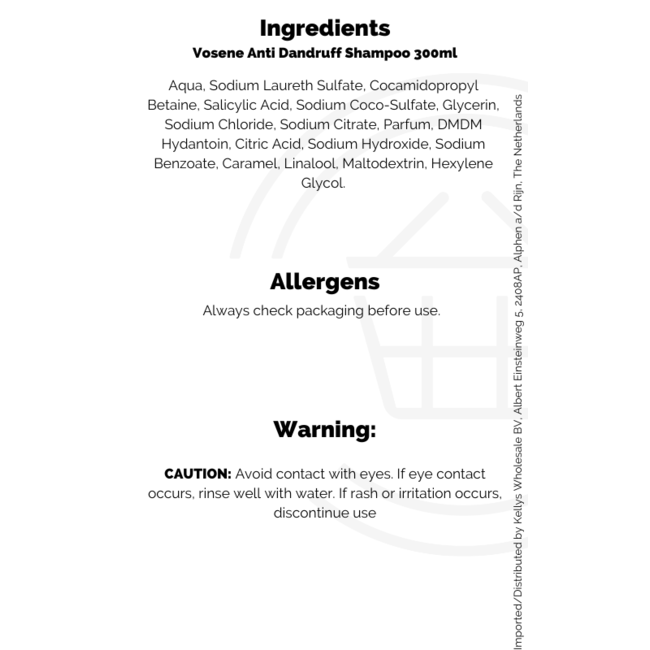 Vosene Anti Dandruff  Shampoo 300ml