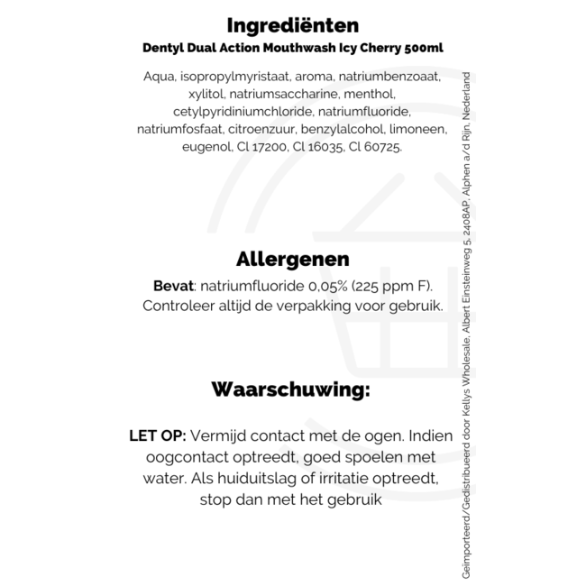 Dentyl Dual Action Icy Cherry Mouthwash 500ml