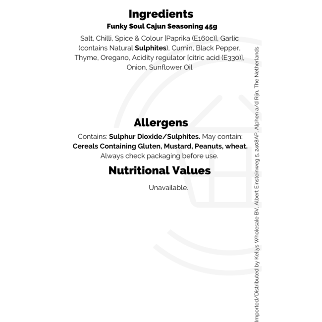 Funky Soul Cajun Seasoning 45g