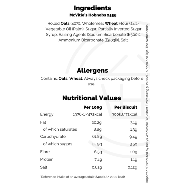 McVitie's Hobnobs 255g