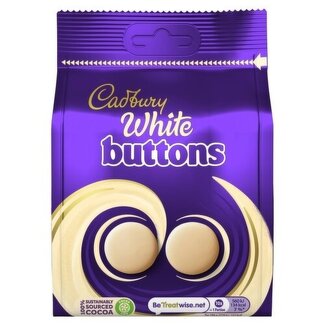 Cadbury Cadbury Giant White Buttons 100g BBD: 25-06-2026