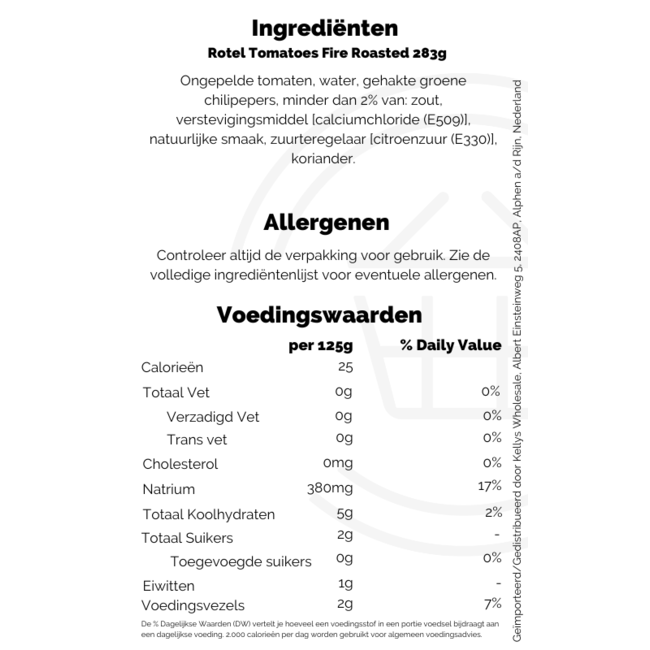 Rotel Tomatoes Fire Roasted 283g