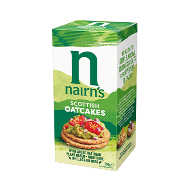 Nairns Oatcakes 250g BBD: 15-09-2025