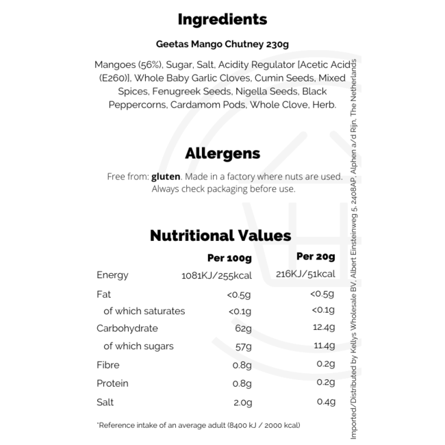 Geetas Mango Chutney 230g