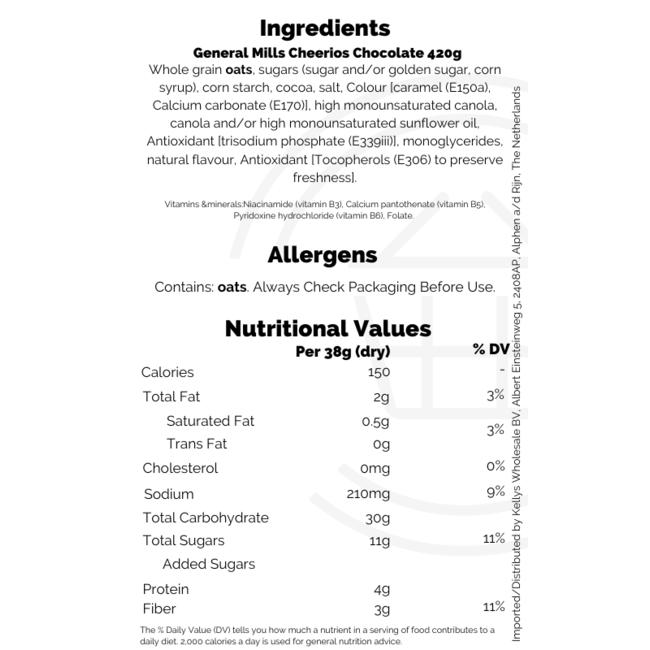 General Mills Cheerios Chocolate 420g