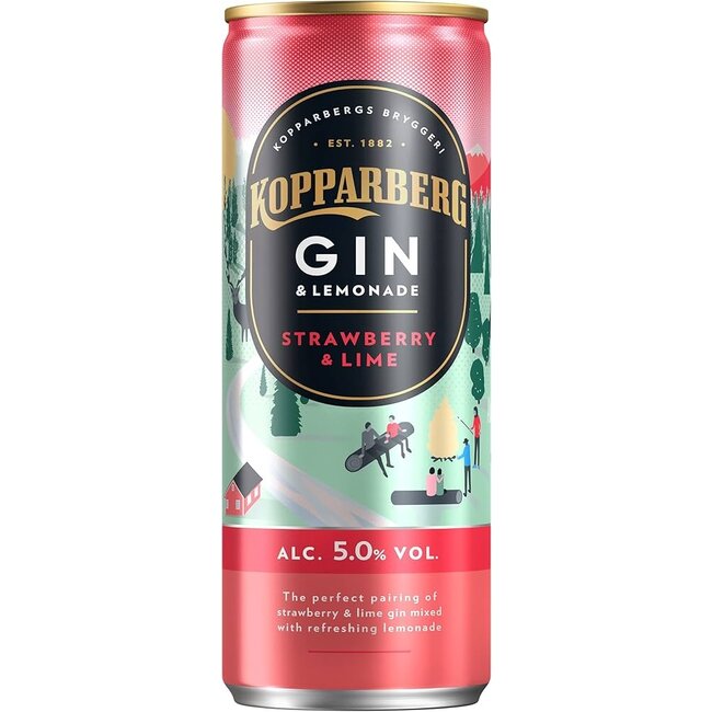 Kopparberg Strawberry & Lime Gin & Lemonade 250ml