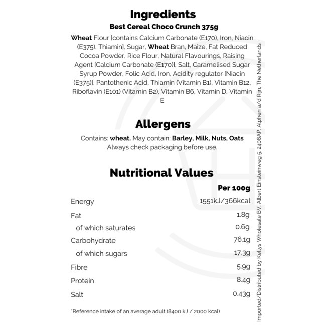 Best Cereal Choco Crunch 375g