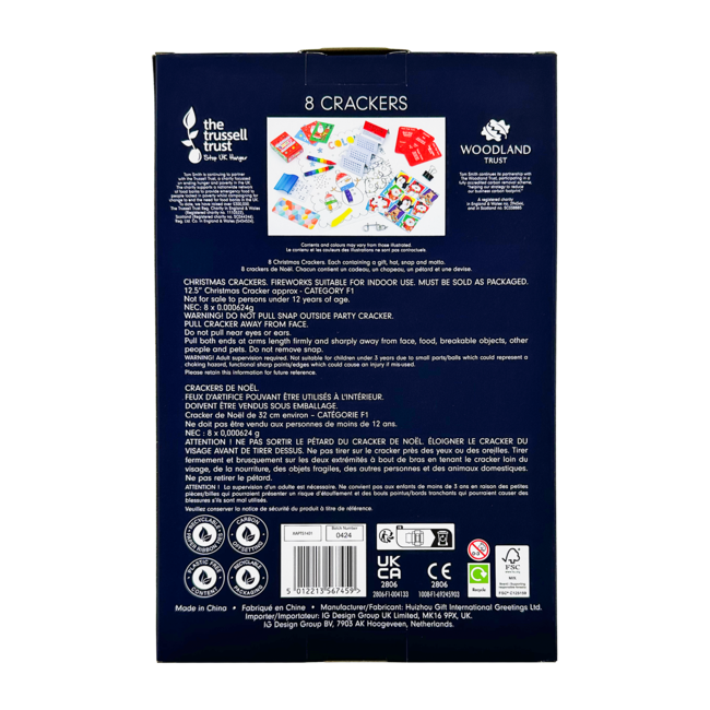 Tom Smith Traditional Family Christmas Crackers 8x12,5''